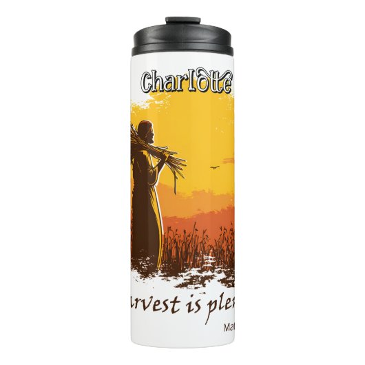 De oogst is overvloedig thermosbeker (Voorkant)