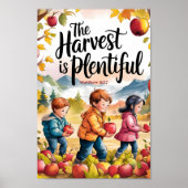 De oogst is overvloedige Christelijke Kwekerij Kun Poster (Voorkant)
