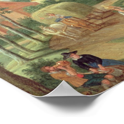 De oogst of de zomer poster (Hoek)