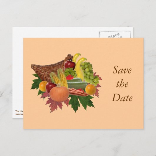 De oogst Save the Date Briefkaart (Voorkant / Achterkant)