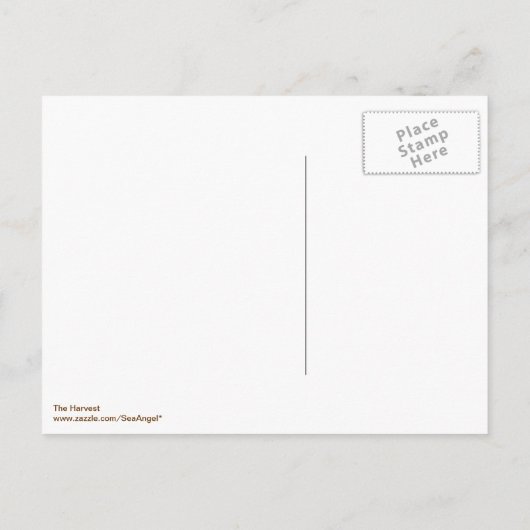 De oogst Save the Date Briefkaart (Achterkant)