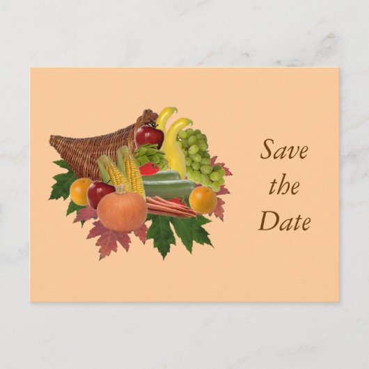 De oogst Save the Date Briefkaart (Voorkant)