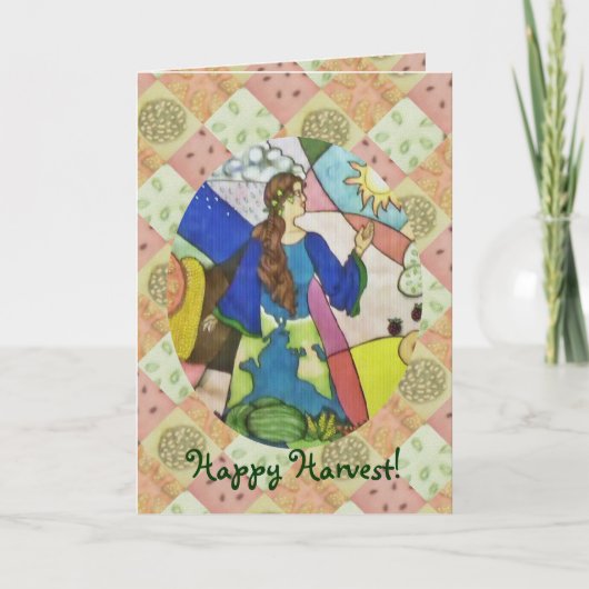 De Oogst van het Voedsel van de Overvloed van Gaia Kaart (Voorkant)