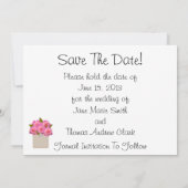 De oogst van pony's sparen de datum save the date (Achterkant)