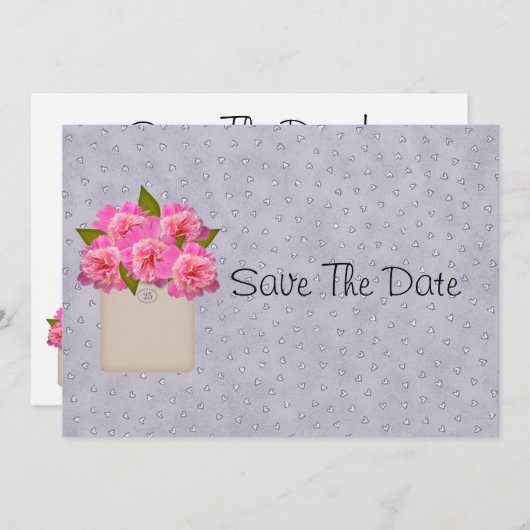 De oogst van pony's sparen de datum save the date (Voorkant / Achterkant)