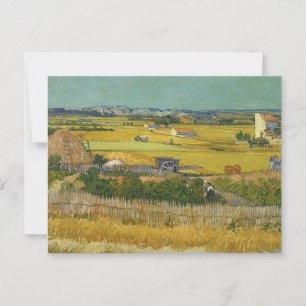 De oogst van Vincent van Gogh Briefkaart