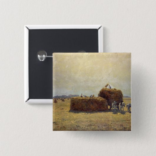 De oogst vierkante button 5,1 cm (Voorkant /achterkant)