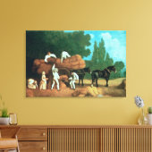 De oogst Wagon Canvas Afdruk (Insitu (Woonkamer))