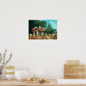 De oogst Wagon Poster (Keuken)