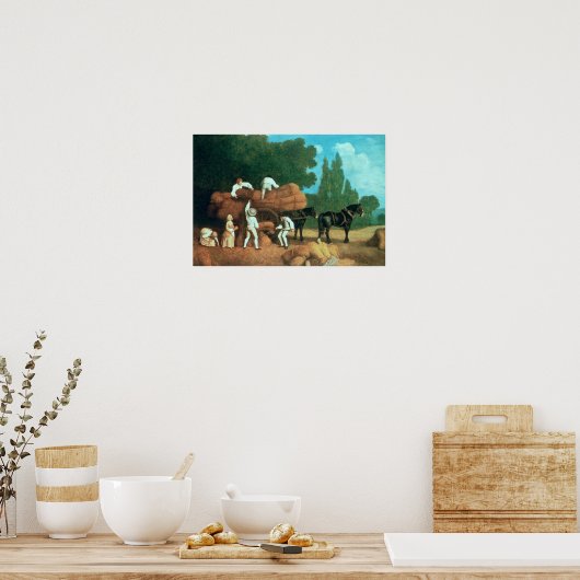 De oogst Wagon Poster (Keuken)