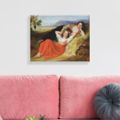 De oogsten van de druiven canvas afdruk (Insitu (Woonkamer))