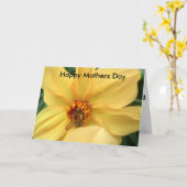 de oogster, Happy Mothers Day Kaart (Gele Bloem)