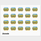 De Oogstkatsticker Ronde Sticker (Vel)