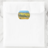 De Oogstkatsticker Ronde Sticker (Tas)