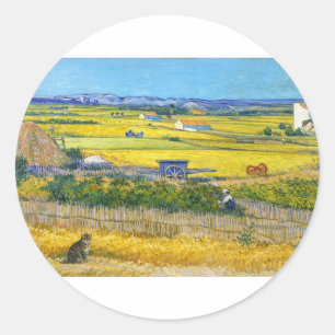 De Oogstkatsticker Ronde Sticker