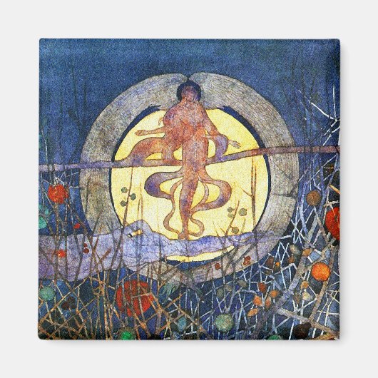 De oogstmaan - Charles Rennie Mackintosh Magneet (Voorkant)