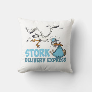 De ooievaar bezorg express kussen