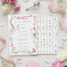 De Ooievaar Erfstuk Roos & Lint Baby Shower