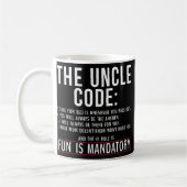 De oom Code Fun in Mandatory Family Brother Koffiemok (Links)