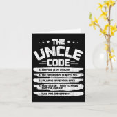 De oom Code Kaart (Gele Bloem)