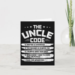 De oom Code Kaart