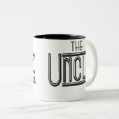 "DE" Oom-Mok Tweekleurige Koffiemok (Voorkant rechts)