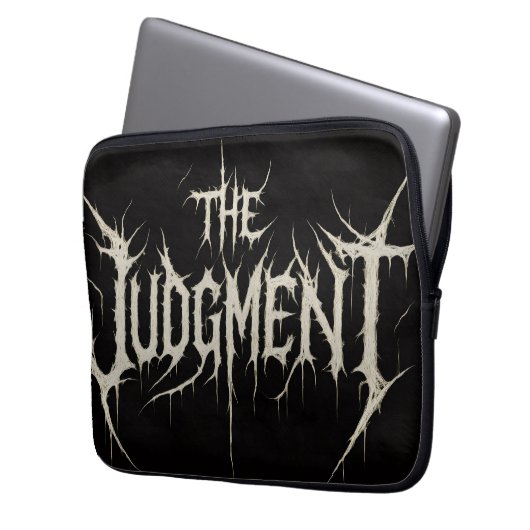 De Oordeel Neopreen Laptop Sleeve 13 (Voorkant Links)