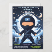 De oorlog gevecht jongen maan ninja krijger 1e ver kaart (Voorkant)