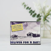 De oorlog heeft nu de D-dag bereikt Briefkaart (Staand voorkant)