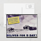 De oorlog heeft nu de D-dag bereikt Briefkaart (Voorkant / Achterkant)