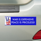 DE OORLOG IS EEN KOMENDE VREDE IS PRICELbumperstic Bumpersticker (Op auto)