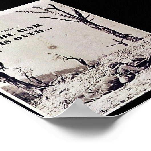 De oorlog is voorbij poster (Hoek)