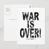 De oorlog is voorbij (versleten blik) briefkaart (Voorkant / Achterkant)