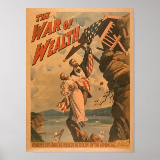 De oorlog tegen het Poster van de rijkdom (Voorkant)