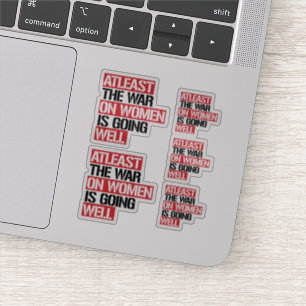 De oorlog tegen vrouwen gaat in ieder geval goed sticker