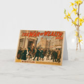 De oorlog van de rijkdom - 1895 Wenskaart Kaart (Gele Bloem)