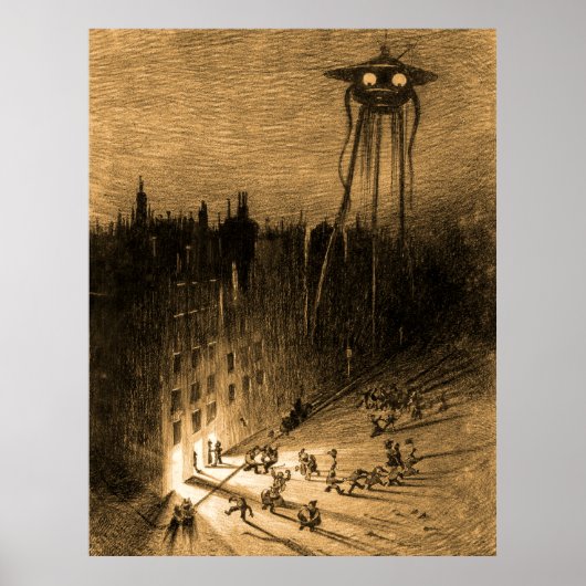 De oorlog van de wereld in de gekweekte kroon poster (Voorkant)