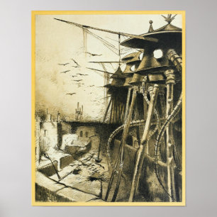 De Oorlog van de Werelden (1906) Poster