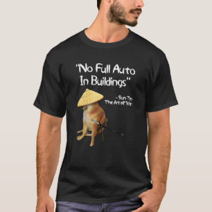 De Oorlog van Meme Geen Volledige Auto Samurai Dog T-shirt