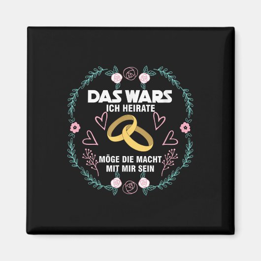 De oorlogen huwelijk bruid bruidegom bruid en gr magneet (Voorkant)