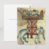 De oorlogsolifant briefkaart (Voorkant / Achterkant)