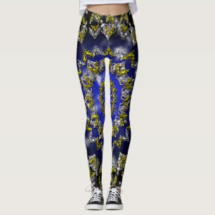 De oorsprong goud en zilver met plasma Leggings
