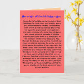 De oorsprong van de verjaardagstaart Verjaardag Ka Kaart (Gele Bloem)