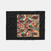 De oorspronkelijke Australische Aboriginal Pattern Fleece Deken (Voorkant (Horizontaal))