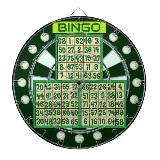 De oorspronkelijke bingo dartbord (Voorkant)
