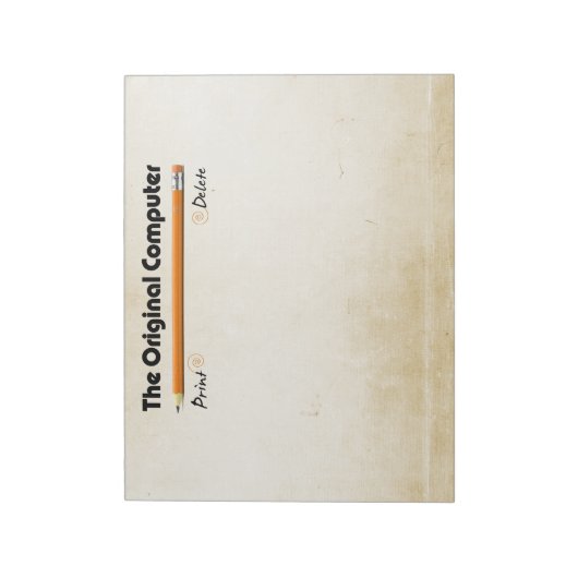 De oorspronkelijke computer notitieblok (Linkerzijde)