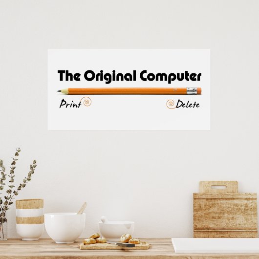 De oorspronkelijke computer poster (Keuken)