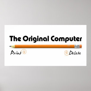 De oorspronkelijke computer poster