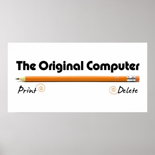 De oorspronkelijke computer poster (Voorkant)