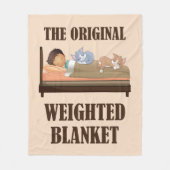 De oorspronkelijke gewogen kredietschotel fleece deken (Voorkant)